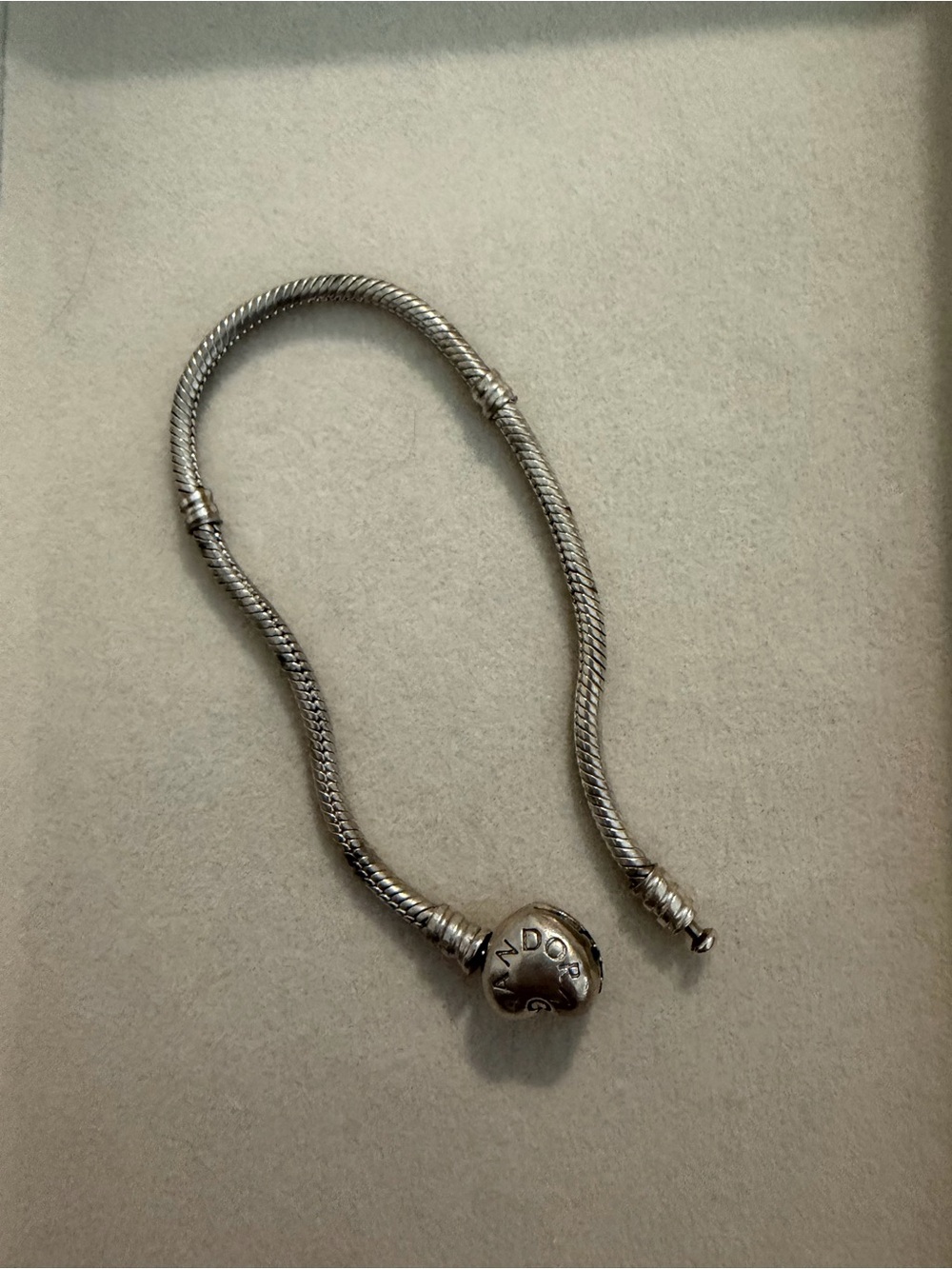 Pandora snake heart charm bracelet